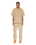 MENS BOX DENIM SS SHIRT TAN SHIRTS