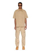 MENS BOX DENIM SS SHIRT TAN SHIRTS