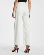 Womens Brooklyn Jean Blanc Straight Denim Jeans - White