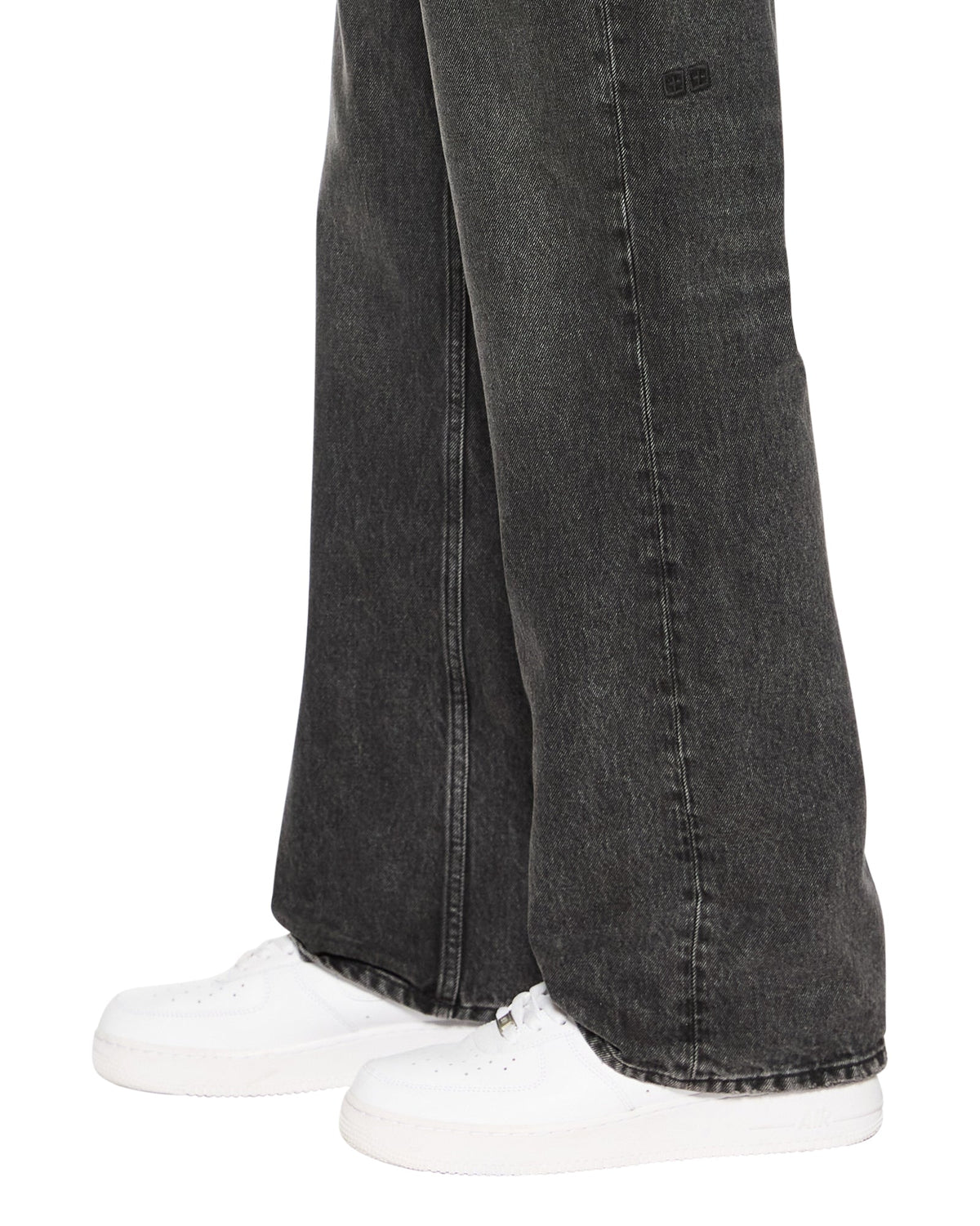 Mens Bronko Blakk Rokk Bootcut Denim Jeans - Black
