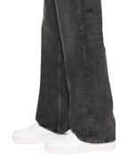 Mens Bronko Blakk Rokk Bootcut Denim Jeans - Black