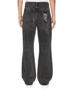 Mens Bronko Blakk Rokk Bootcut Denim Jeans - Black