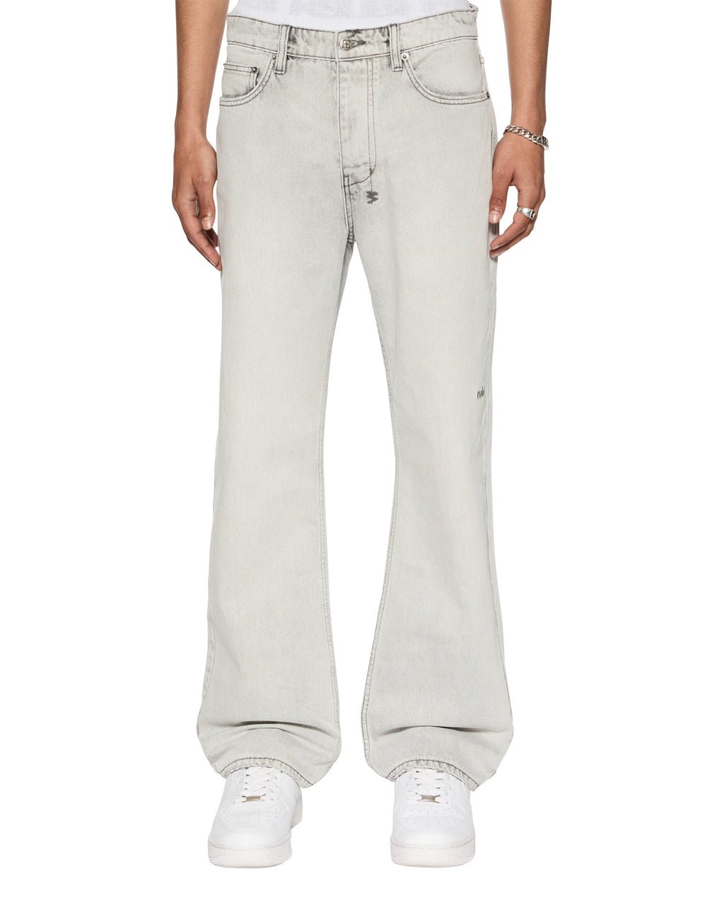 MENS BRONKO WHITE SNOW DENIM JEANS