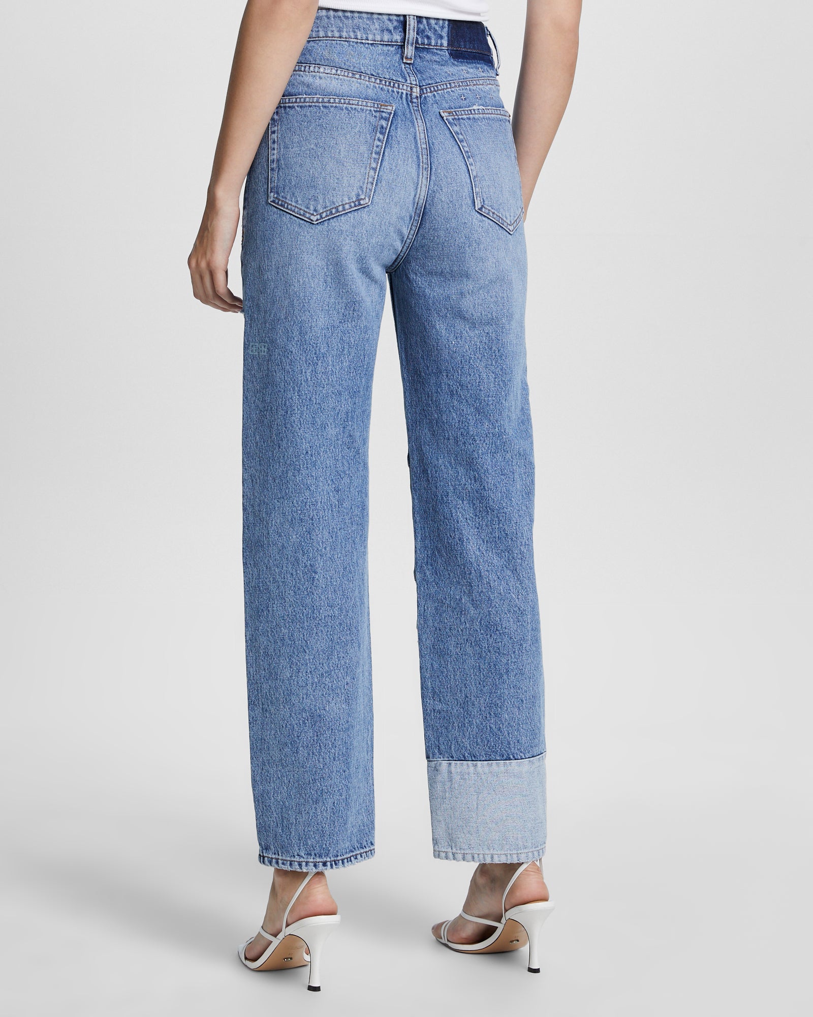 WOMENS  BROOKLYN JEAN LIFETIME REVERSED STRAIGHT DENIM JEANS