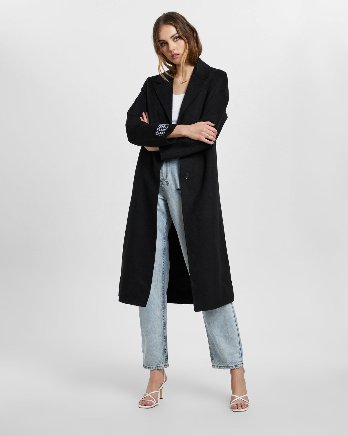 Womens Kamille Coat Black Relaxed Jackets - Black