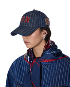 Ldn Retro Cap Navy Pinstripe Headwear - Navy
