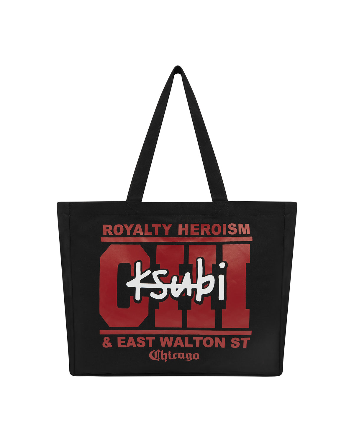 Chicago And The Streets Tote Black Bags - Black