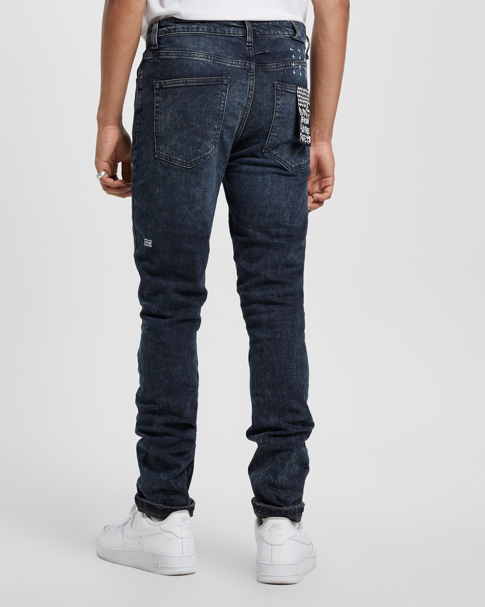 MENS  CHITCH BLUE KOLLA SLASHED SLIM DENIM JEANS