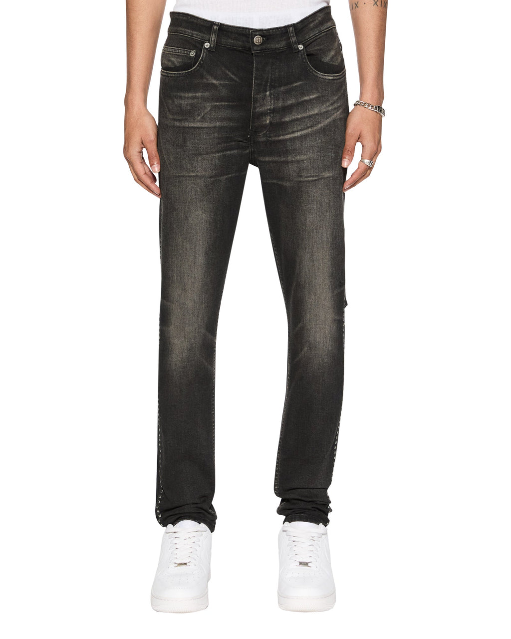 MENS CHITCH TARR STUDDED DENIM JEANS