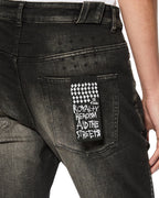 MENS CHITCH TARR STUDDED DENIM JEANS