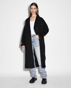 Womens Kamille Coat Black Relaxed Jackets - Black
