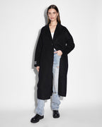 Womens Kamille Coat Black Relaxed Jackets - Black