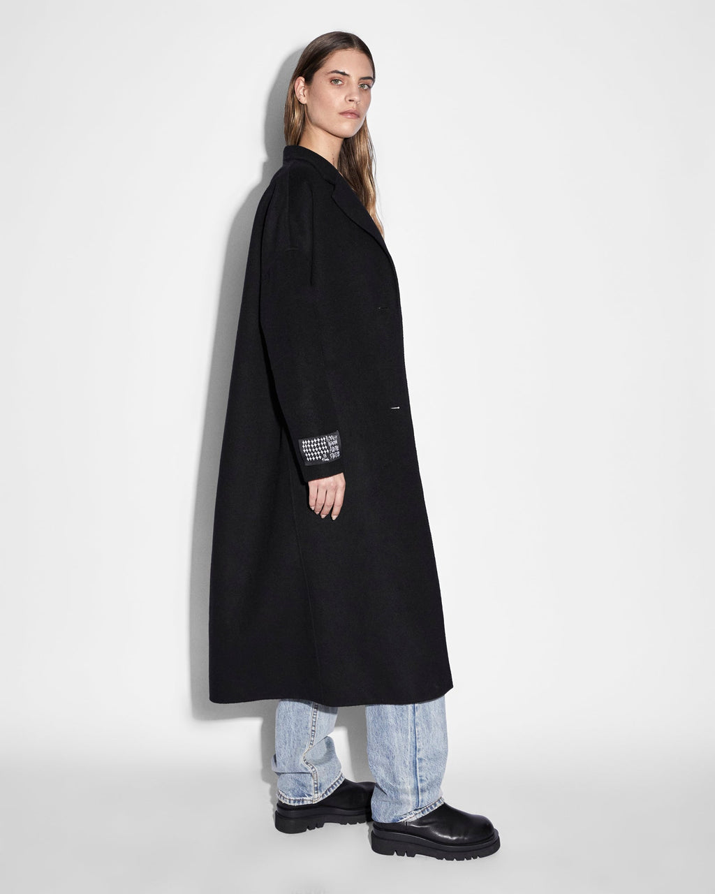 Womens Kamille Coat Black Relaxed Jackets - Black