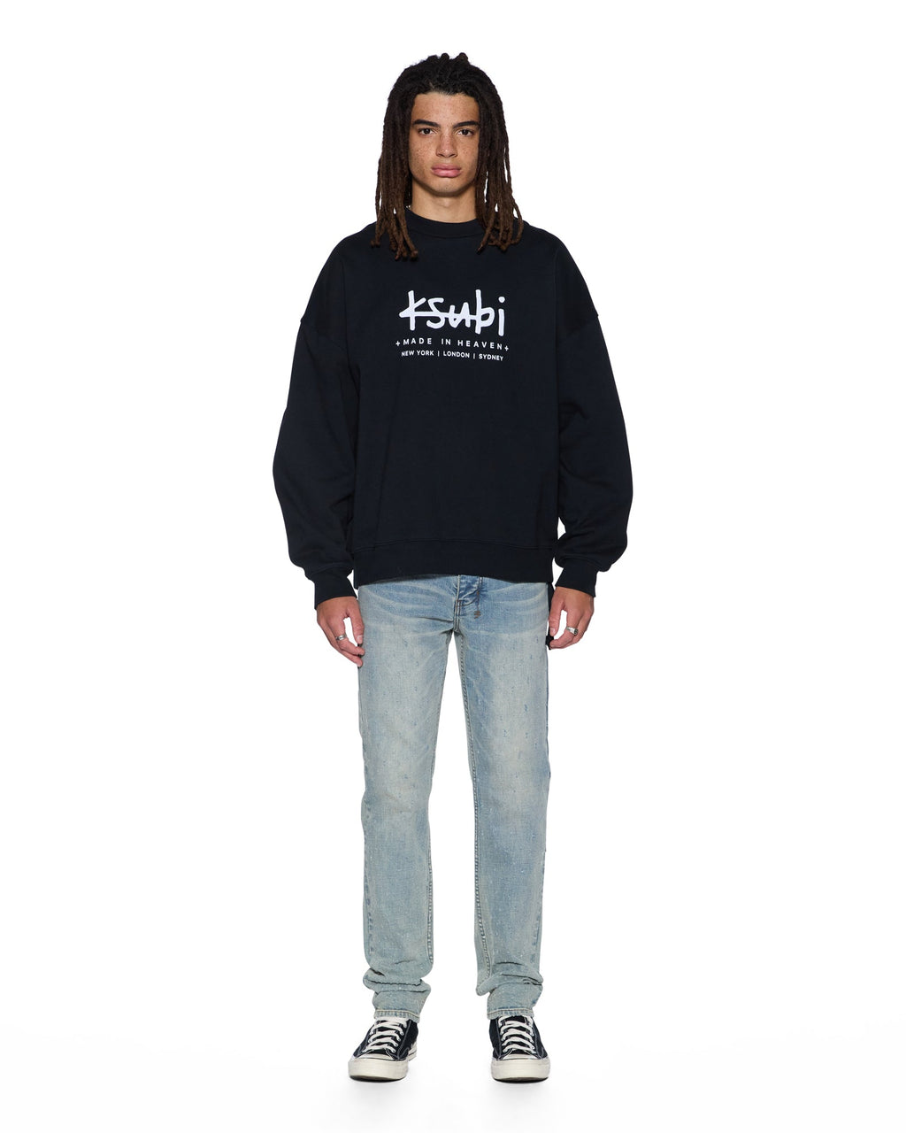 MENS HAZLOW SCATTER BLUE DENIM JEANS