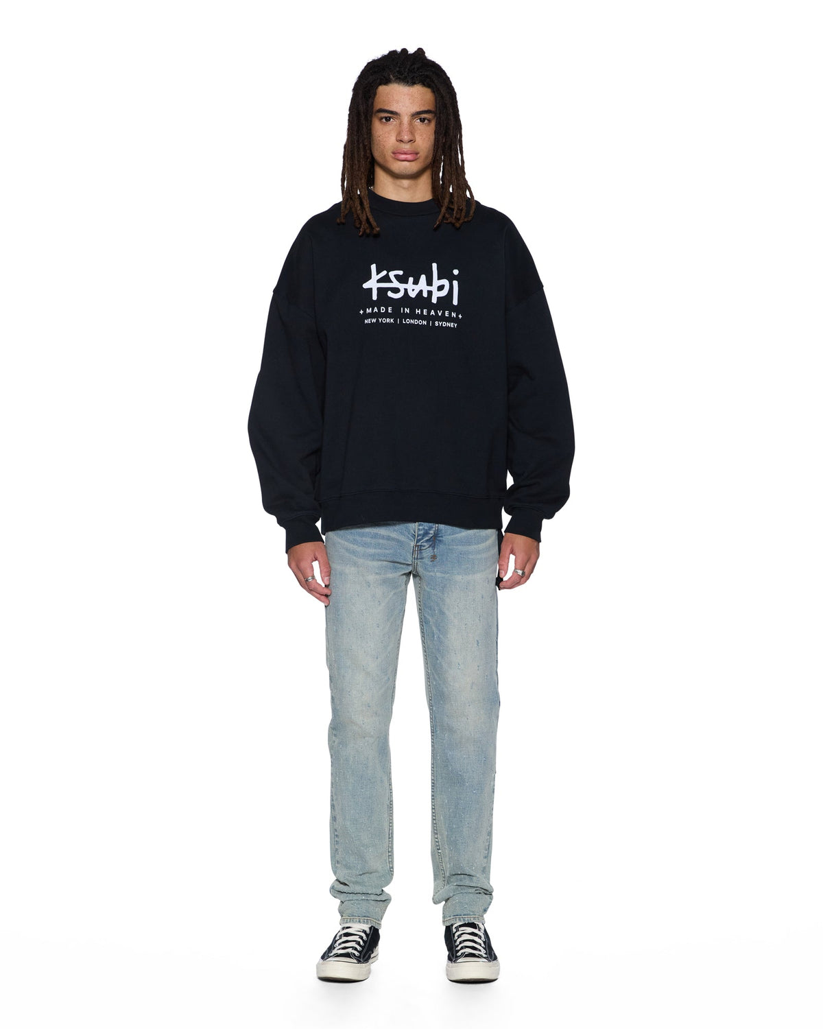 MENS HAZLOW SCATTER BLUE DENIM JEANS