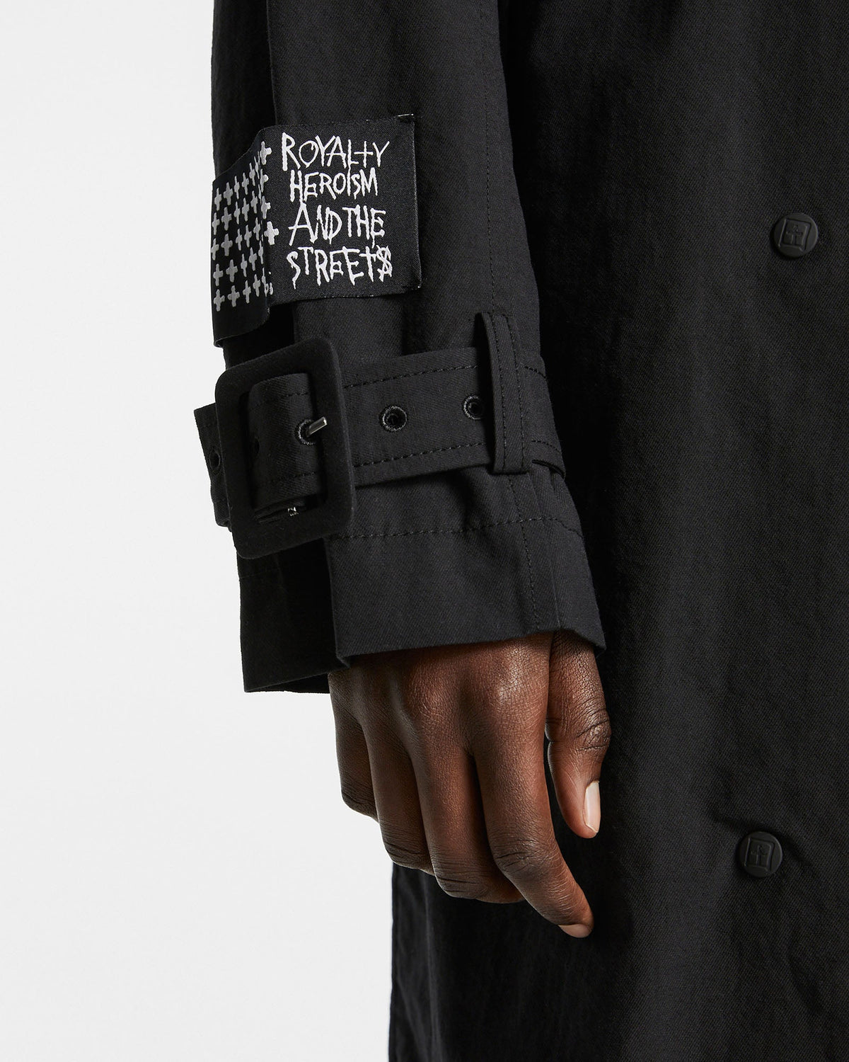 CYPHER TRENCH COAT BLACK