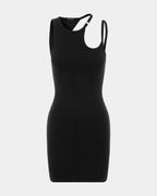 Womens Absinthe Dress Black Fitted Dresses - Black
