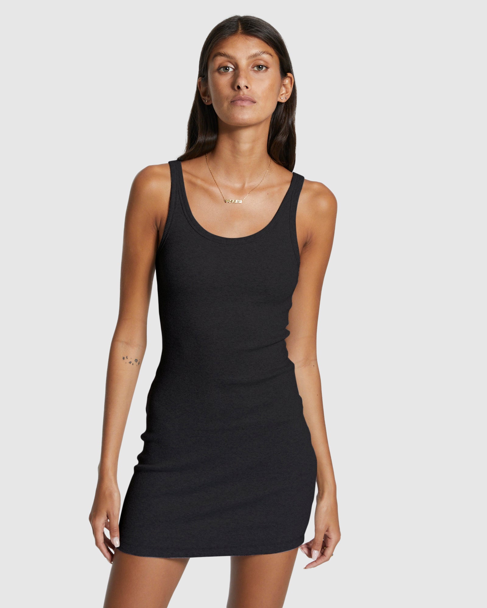 ARISE TANK DRESS BLACK