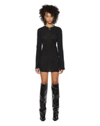 WOMENS CRAWFORD LS MINI DRESS BLACK DRESSES
