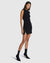 HEX KEYHOLE KNIT DRESS BLACK