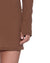 WOMENS  CRAWFORD LS MINI DRESS CHOCOLATE SLIM DRESSES
