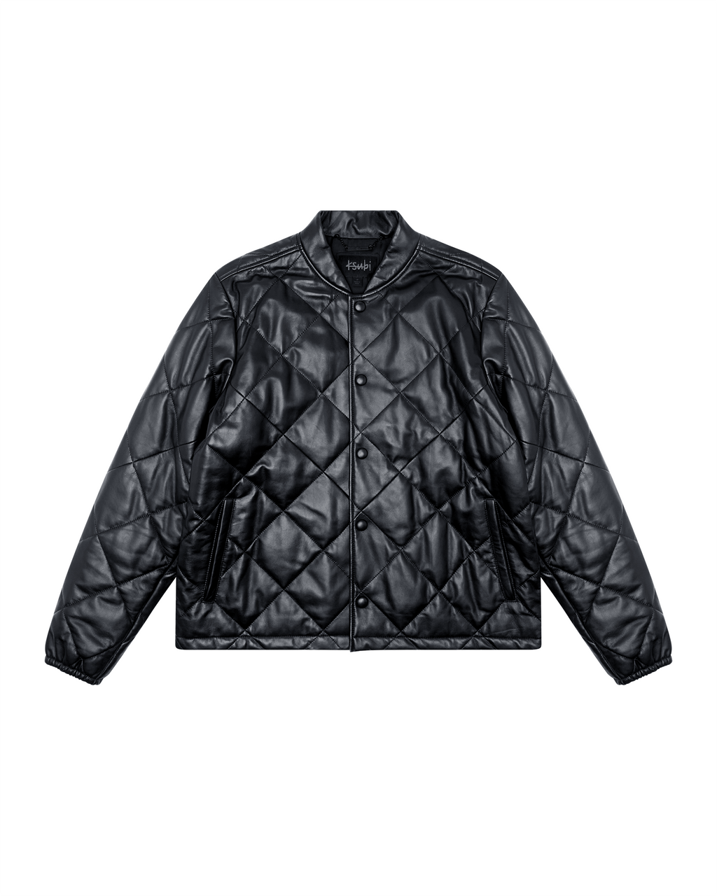 Mens Eclipse Quilted Bomber Black Regular Jackets - Black