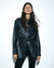 WOMENS  VOYAGER SHACKET BLACK LEATHER RELAXED JACKETS