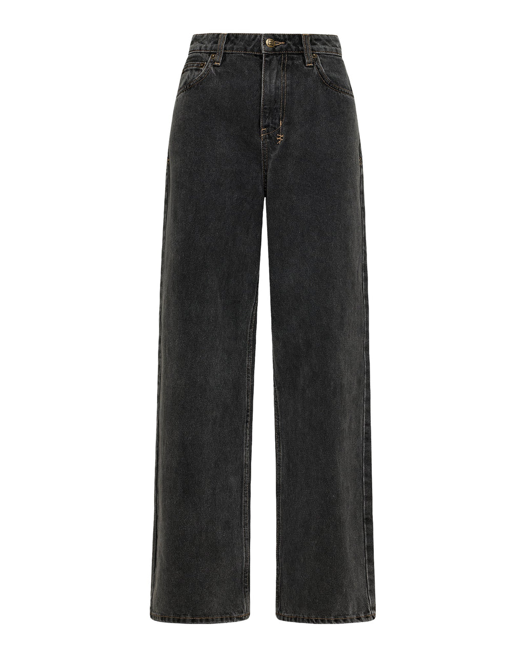 Womens Empire Jean Cinder Relaxed Straight Denim Jeans - Black