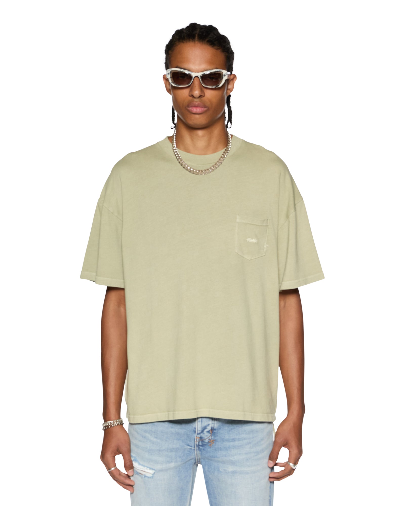 EST POCKET SS TEE GRASS