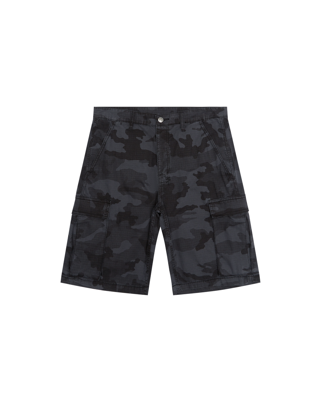 MENS FUGITIVE CARGO SHORT BLACK CAMO WALKSHORTS