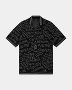 MENS HEROISM KNIT RESORT SS SHIRT BLACK SHIRTS