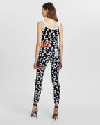 Womens Alphabet Tank Monochrome Fitted Tees - Multi Colour