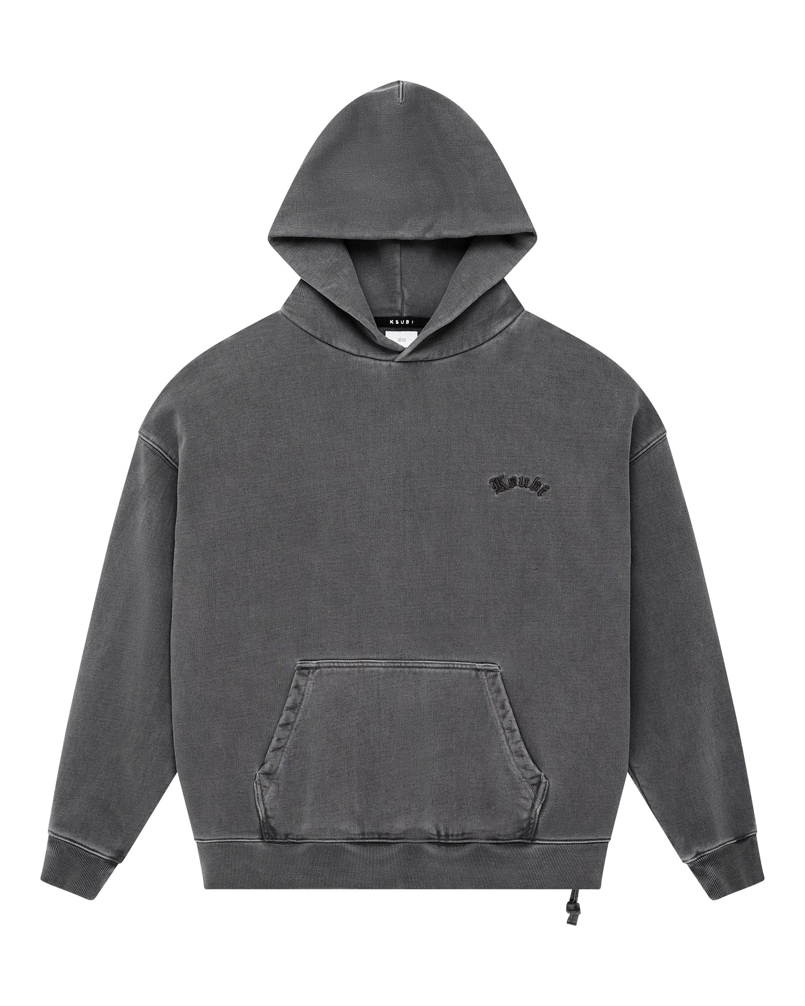 MENS THORNED EKCESS HOODIE CHARCOAL FLEECE