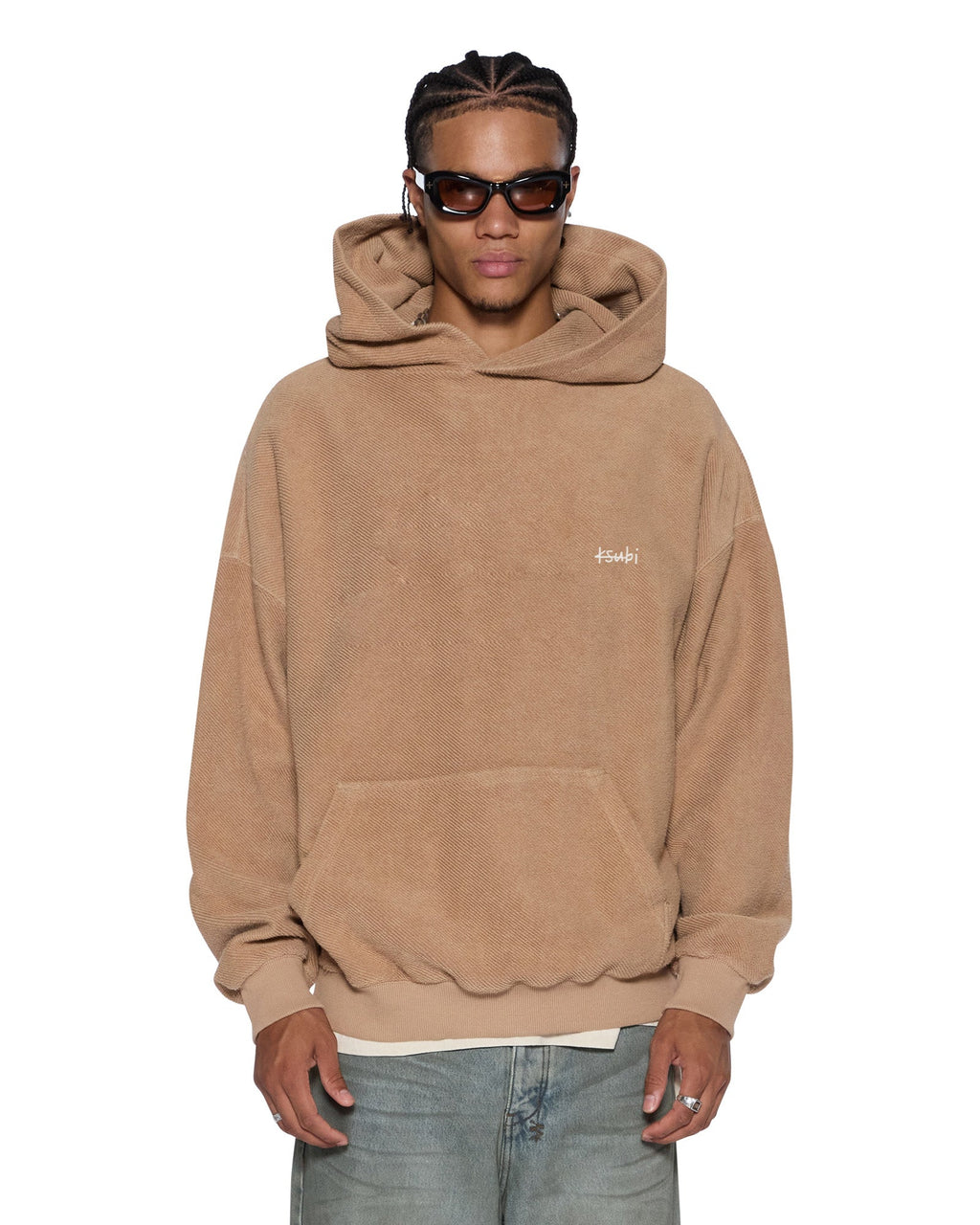 Mens 1999 Ekcess Hoodie Elk Oversized Fleece - Brown
