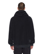 Mens 1999 Ekcess Hoodie Jet Black Oversized Fleece - Black