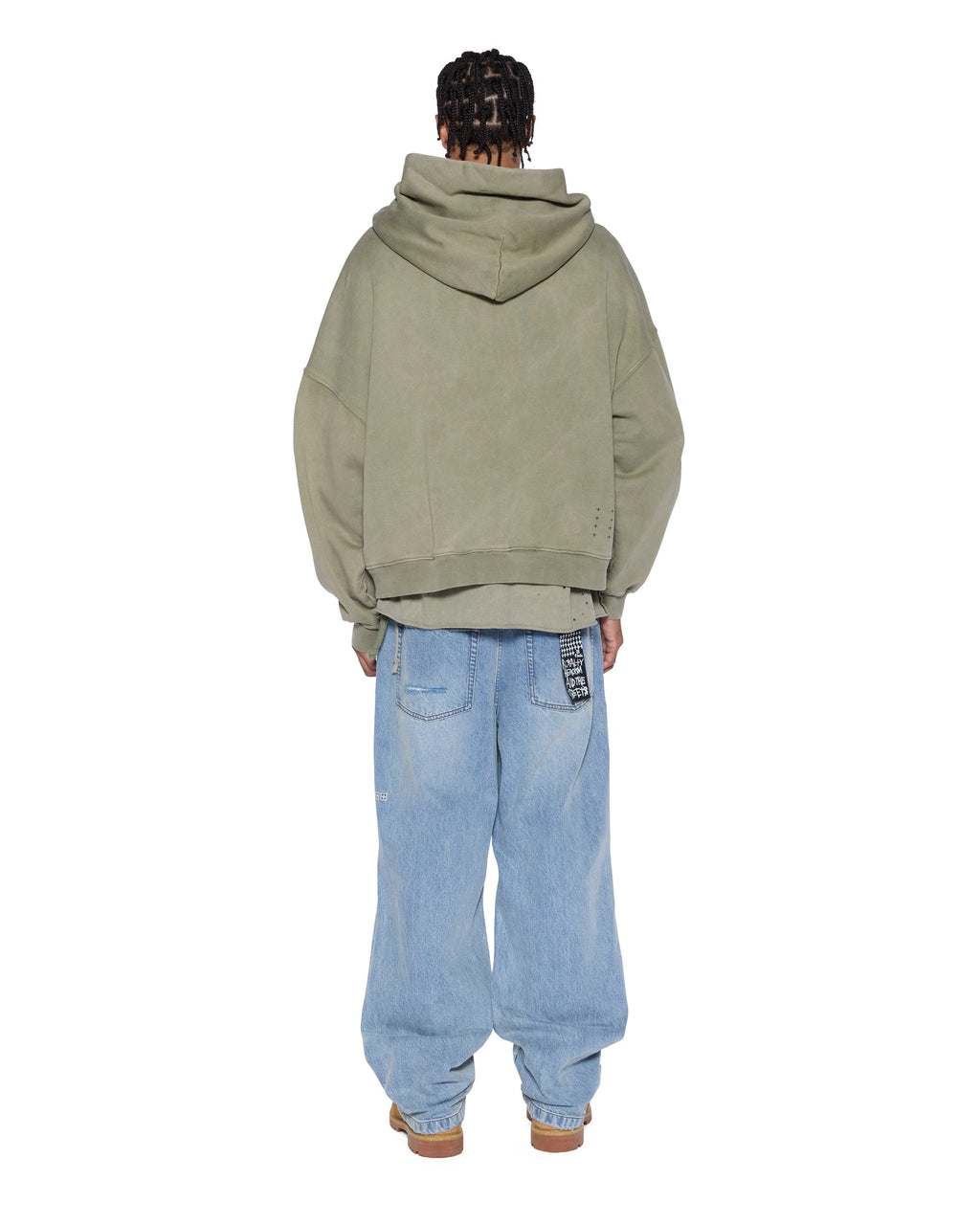 MENS BLASTED EKCESS HOODIE OUTBACK FLEECE