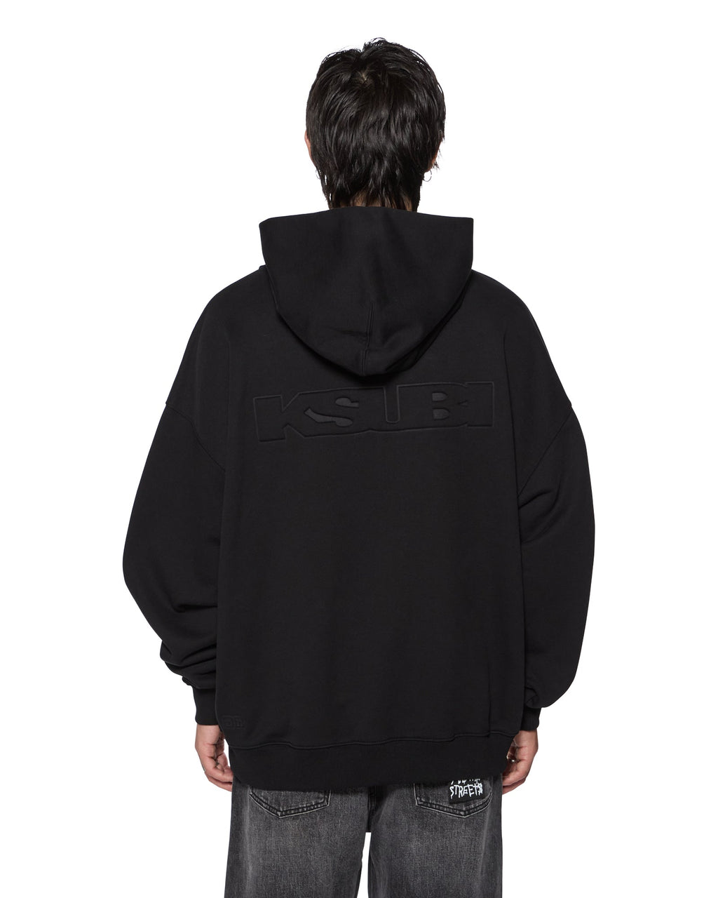 MENS INTRUDER EKCESS HOODIE JET BLACK FLEECE