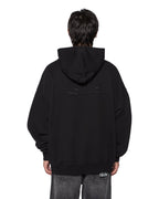 MENS INTRUDER EKCESS HOODIE JET BLACK FLEECE