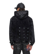 Mens Ksubi X Alice Hollywood Graphic Zip Hoodie Black Jackets - Black