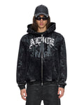 KSUBI X ALICE HOLLYWOOD GRAPHIC ZIP HOODIE BLACK
