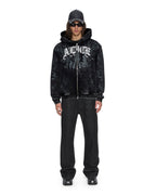 Mens Ksubi X Alice Hollywood Graphic Zip Hoodie Black Jackets - Black