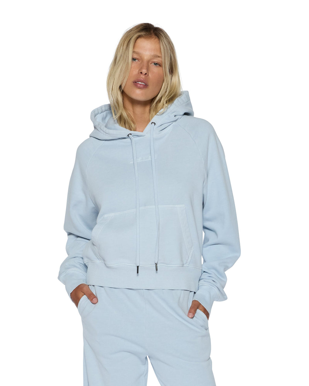 Womens Origin Hoodie Ice Mist Oversized Fleece - Blue