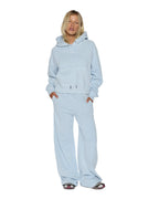 Womens Origin Hoodie Ice Mist Oversized Fleece - Blue