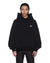 MENS  LORDS EKCESS HOODIE JET BLACK OVERSIZED FLEECE