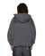 MENS  SERPENT EKCESS HOODIE FADED BLACK OVERSIZED FLEECE