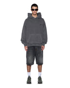 MENS THORNED EKCESS HOODIE CHARCOAL FLEECE