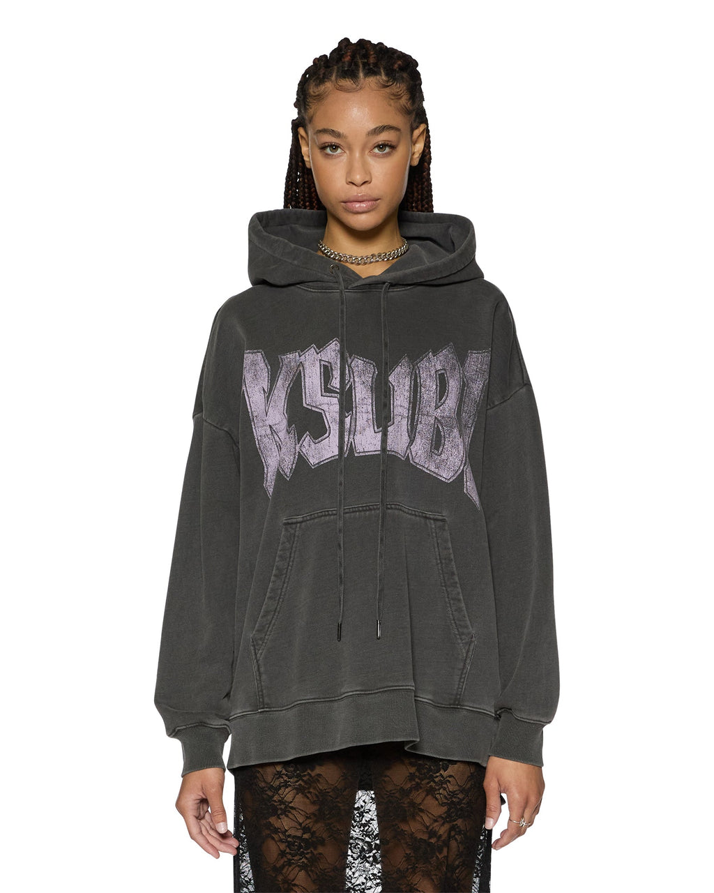 WOMENS WORLD TOUR OH G HOODIE CHARCOAL FLEECE