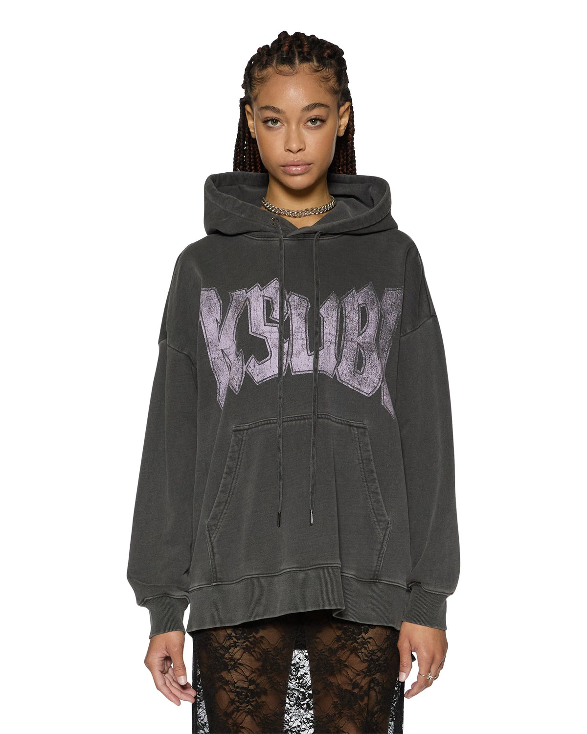 WOMENS WORLD TOUR OH G HOODIE CHARCOAL FLEECE
