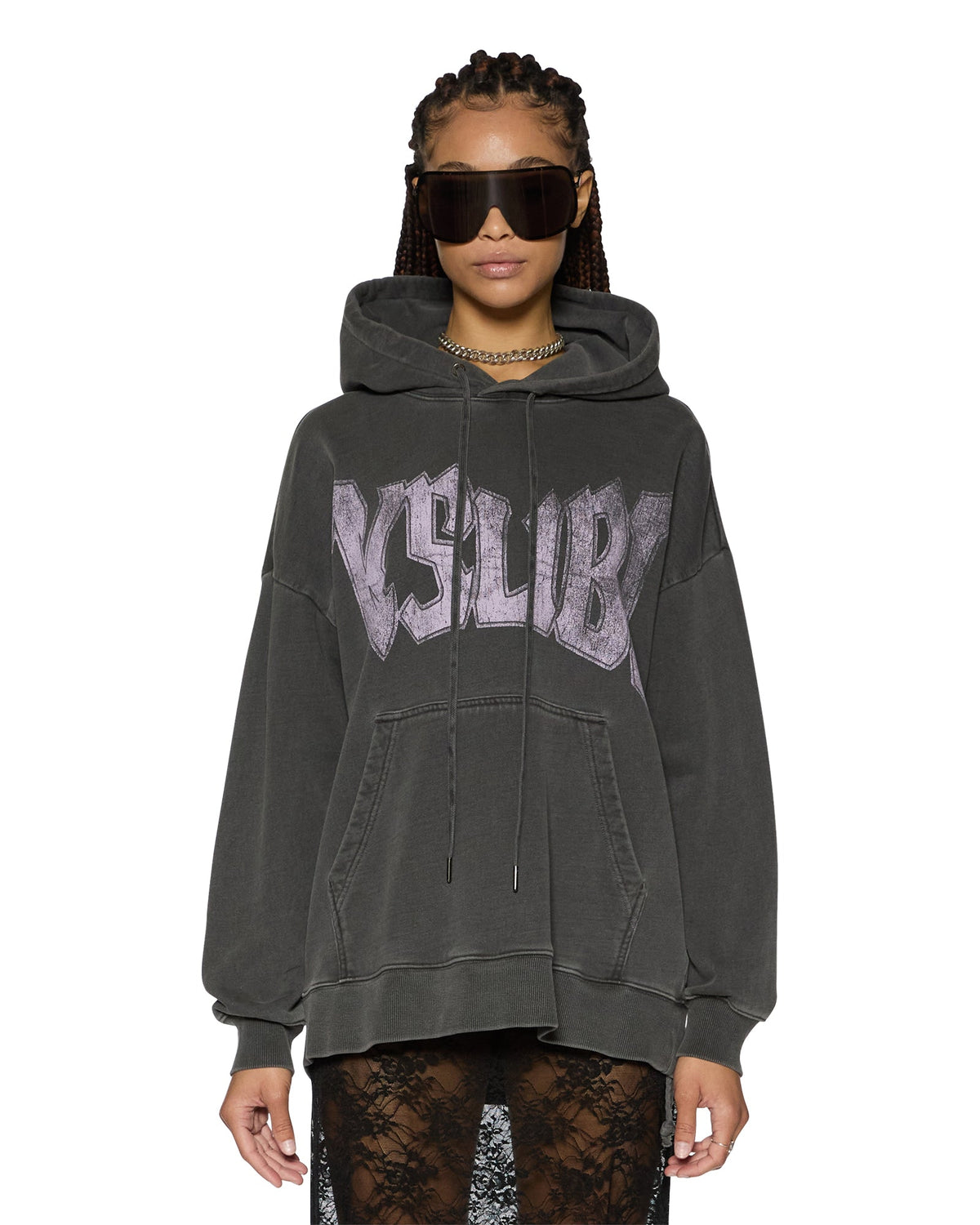 WOMENS WORLD TOUR OH G HOODIE CHARCOAL FLEECE