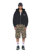MENS DEATH SNAKE HALEN ZIP HOODIE ASH FLEECE